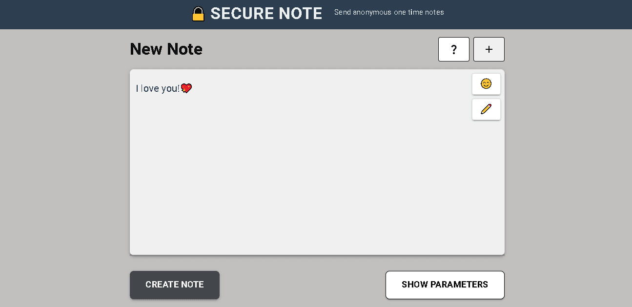 SecureNote screenshot 1